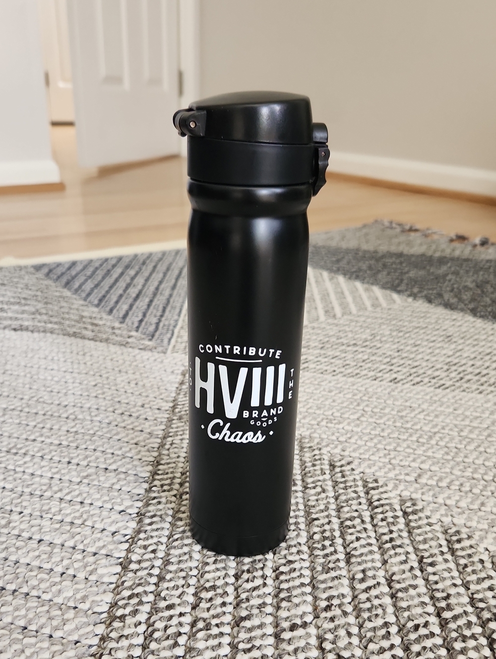 HVIII Brand Black Stainless Travel Mug